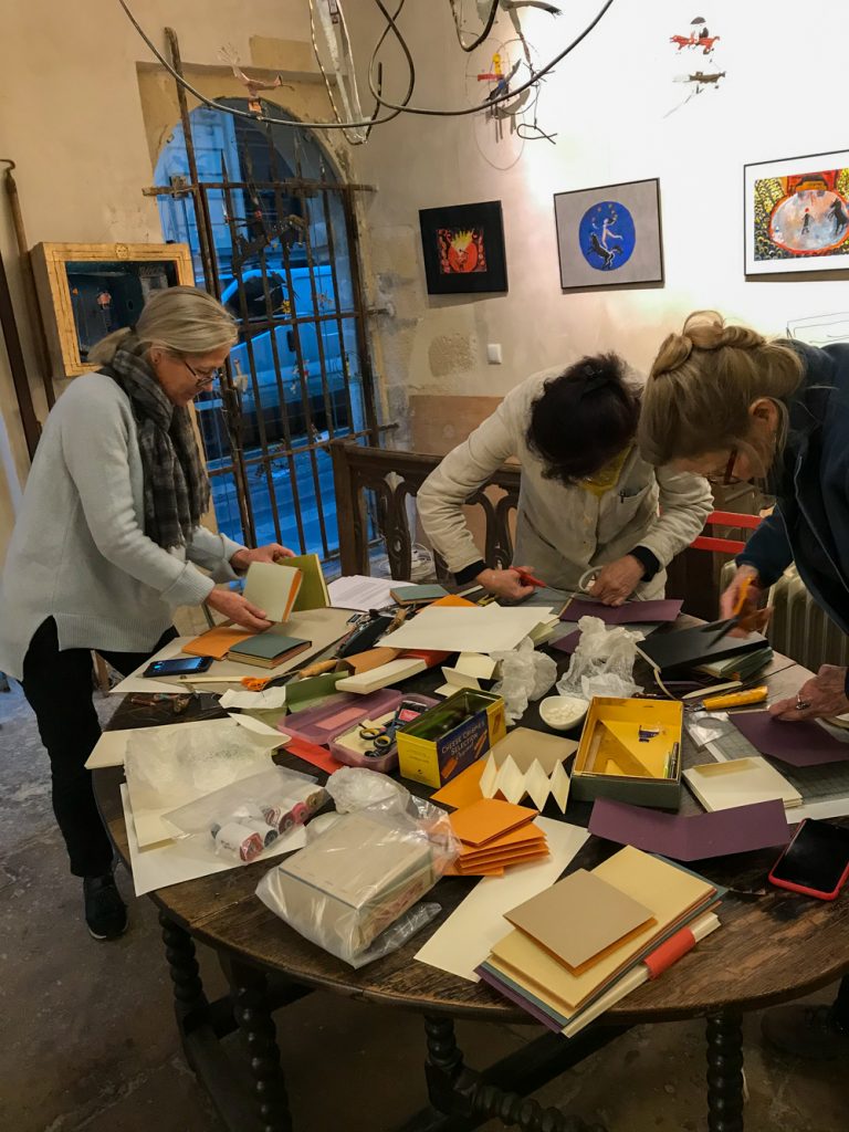 In Louise-Marie’s studio, The Marais, Paris